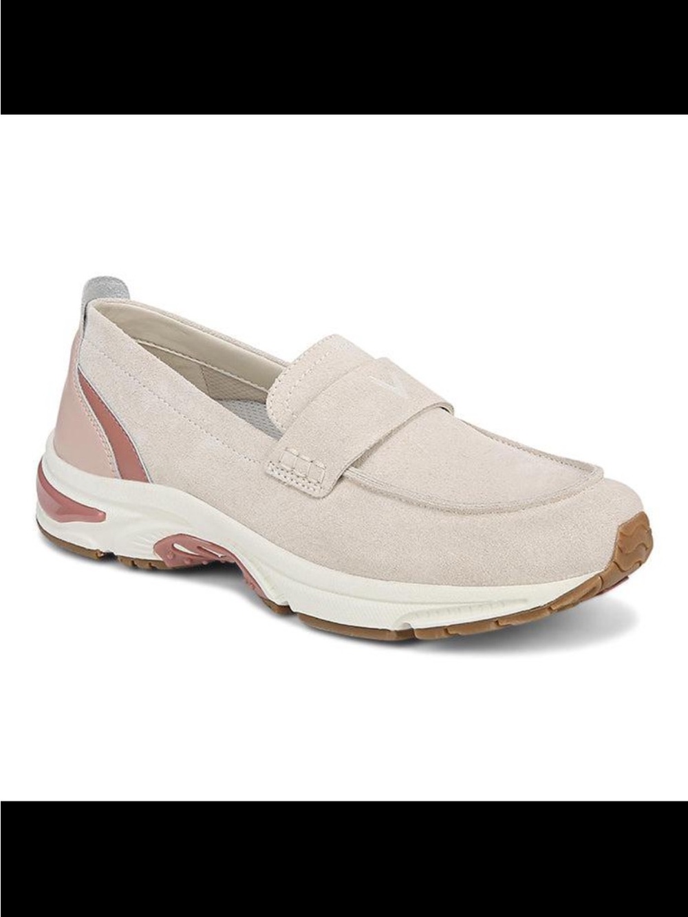 Vionic 23Walk Loafer Cream Cameo Rose Slip-On Walking Shoes Sz 8